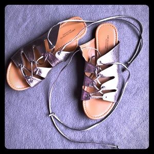 American Eagle wrap sandals